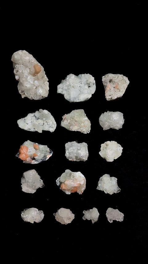 Diamond Apophyllite with Peach Stilbite 3kg - Lot 1